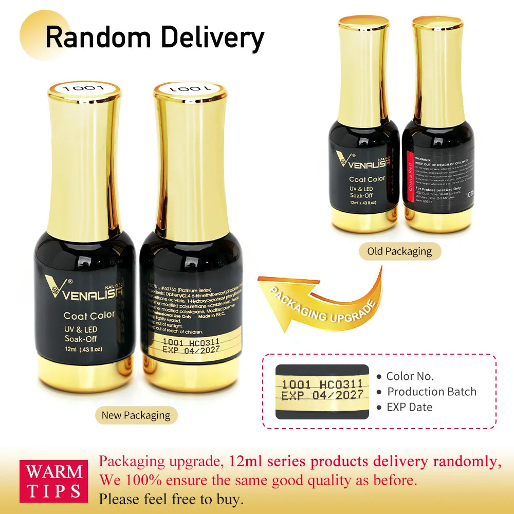Venalisa Gel Polish Set 120Pcs 12Ml Soak Off Kit
