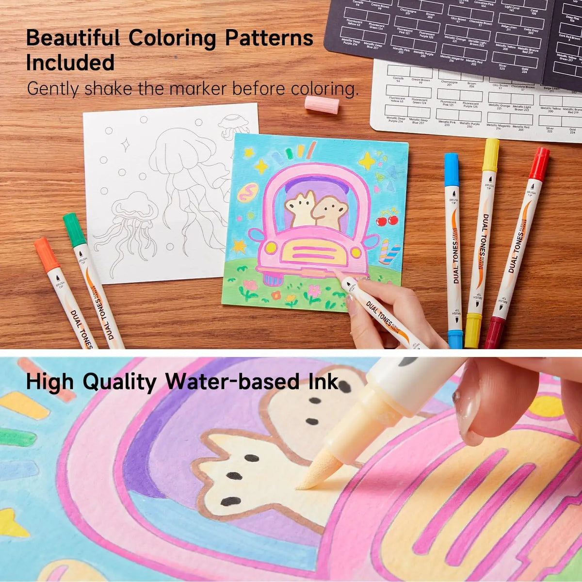 Shuttle Art Professional Dual Tone Acrylic Paint Markers