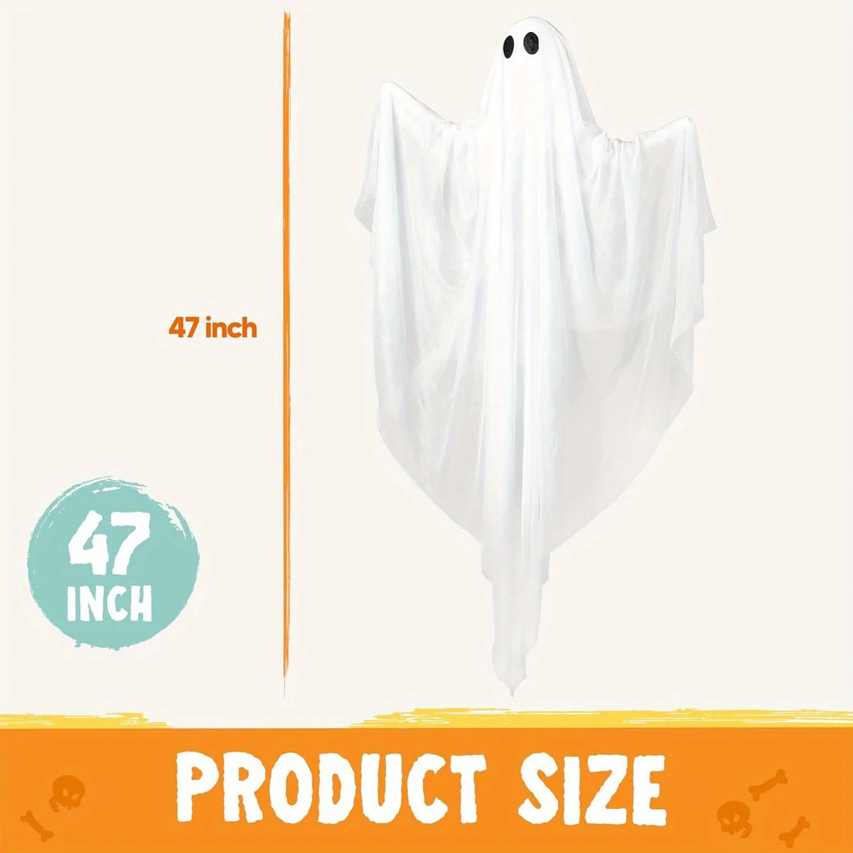 Halloween Hanging Ghost Decoration With Spooky LED Light for Indoor Outdoor Decor