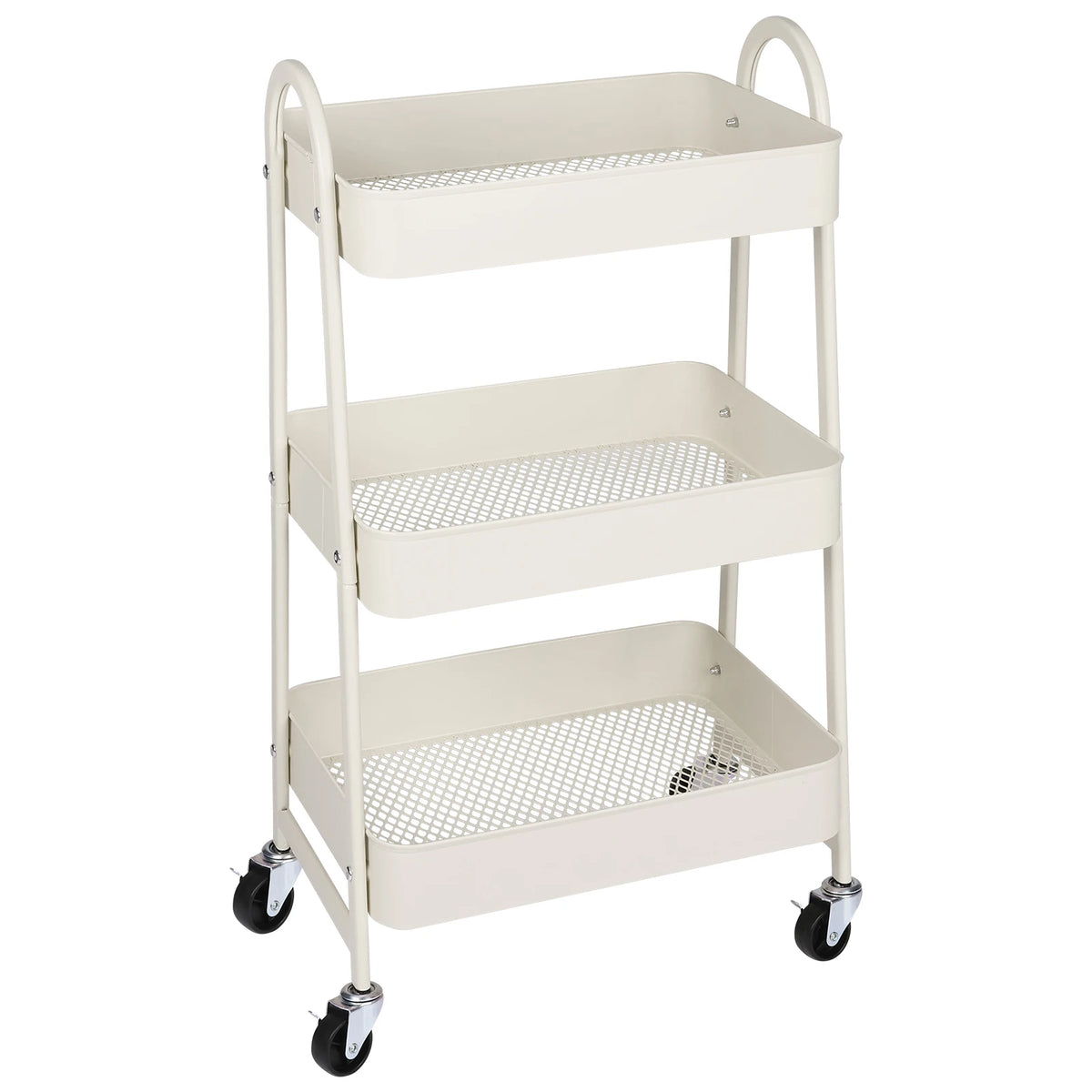 JHK Rolling Storage Cart with Lockable Wheels Mobile Kitchen Organizer