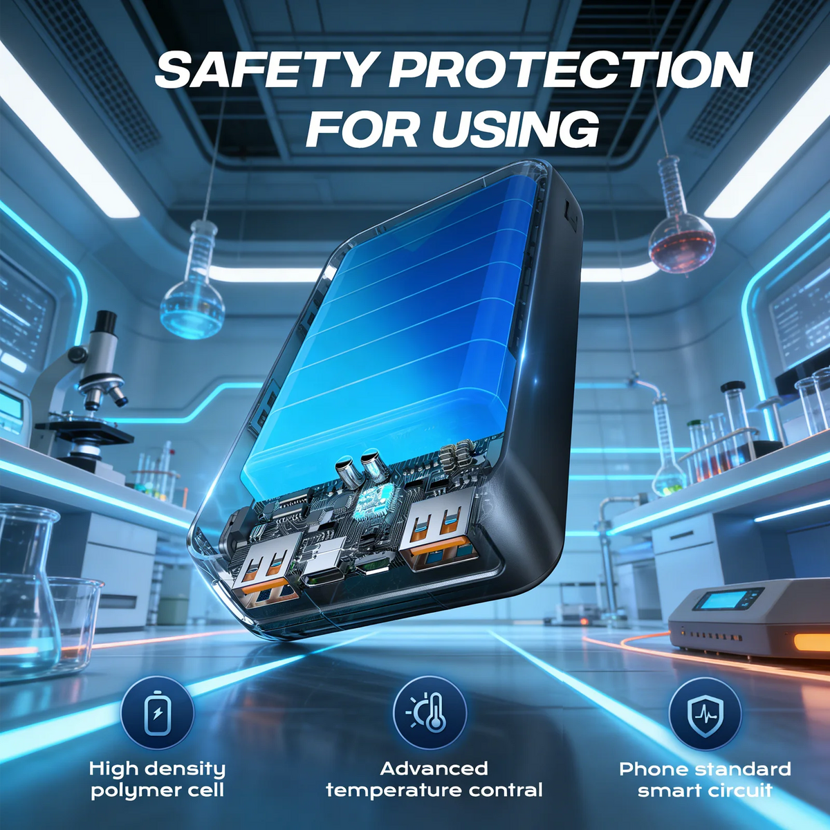 Hganus Fast Charging Power Bank With Digital Display