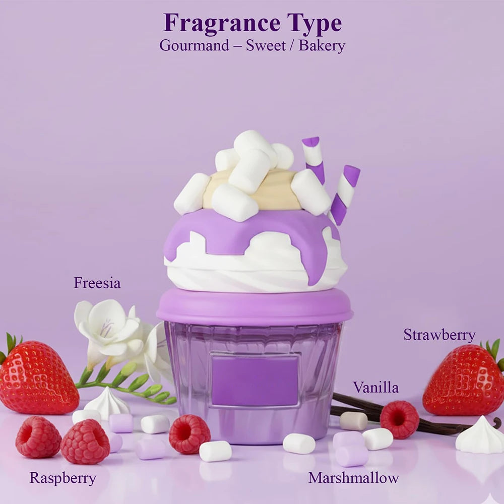 Sweet Berry Marshmallow Ice Cream Cup Perfume For Unisex