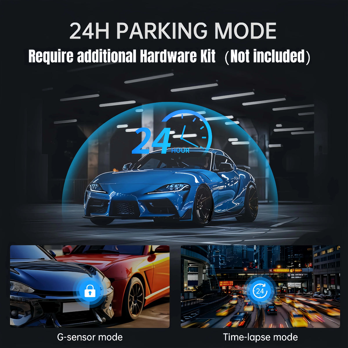 Muübaer 4K Dual Dash Cam Front And Rear View Mirror