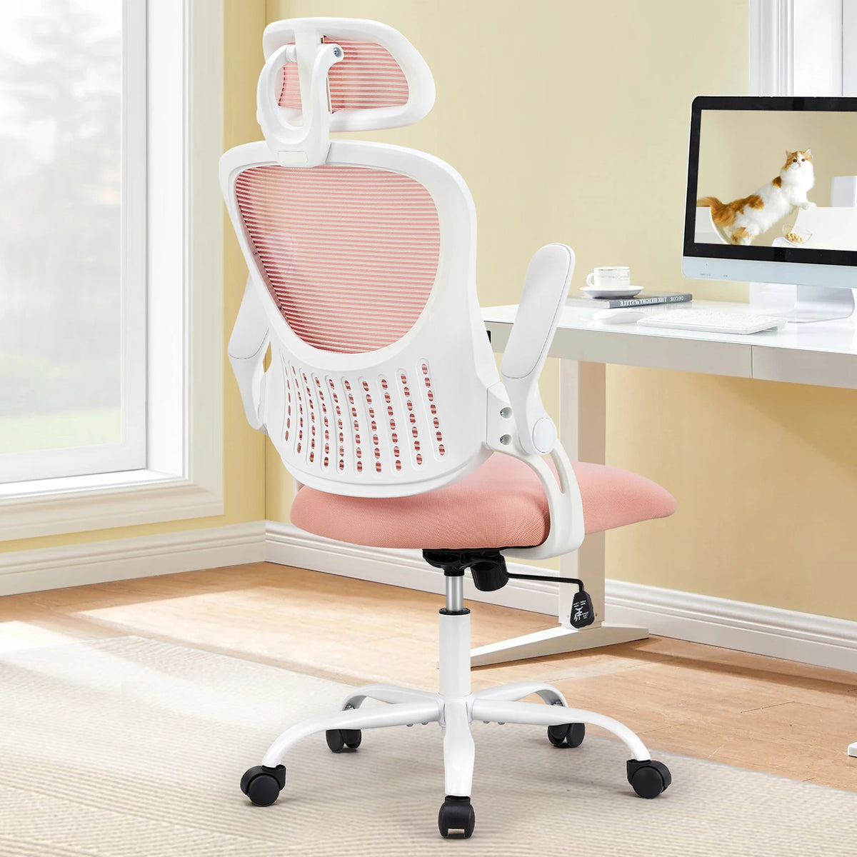 JHK Ergonomic Mesh Office Chair With Adjustable Headrest And Lumbar