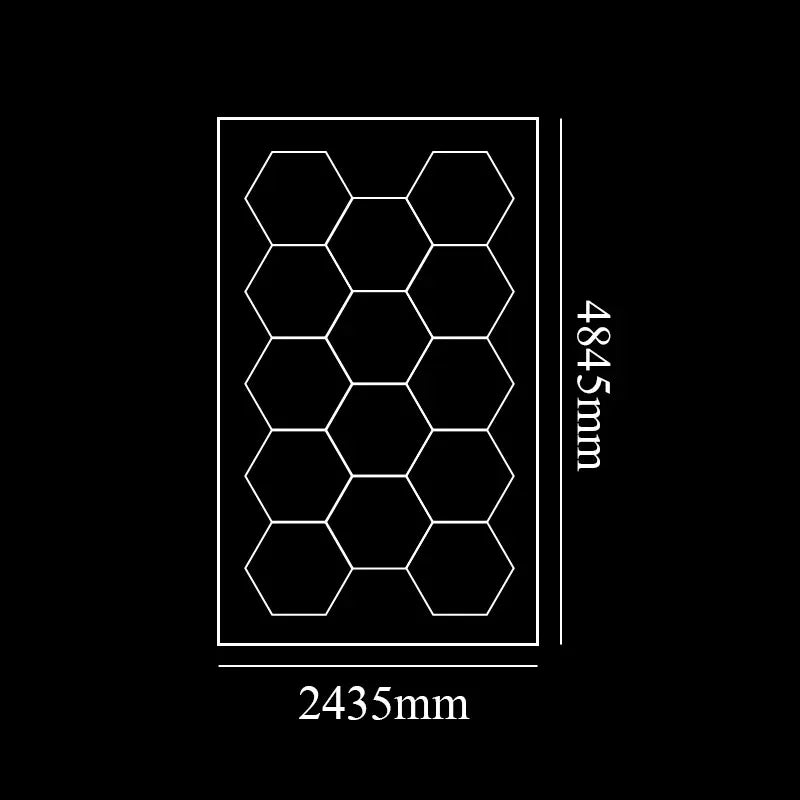 Honeycomb Hexagon LED Panel Light For Garage And Workshop