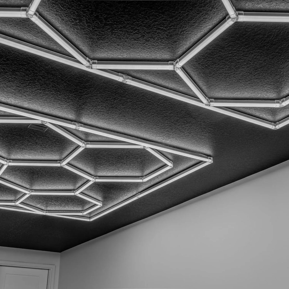 Honeycomb Hexagon LED Panel Light For Garage And Workshop