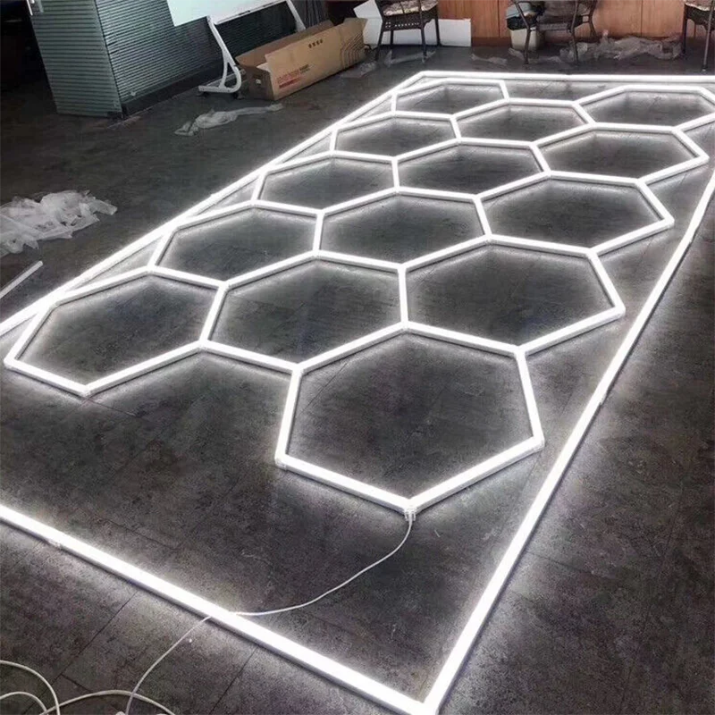 Honeycomb Hexagon LED Panel Light For Garage And Workshop
