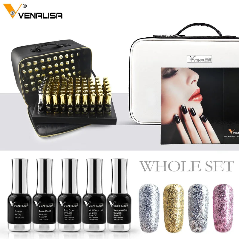 Venalisa Gel Polish Set 120Pcs 12Ml Soak Off Kit