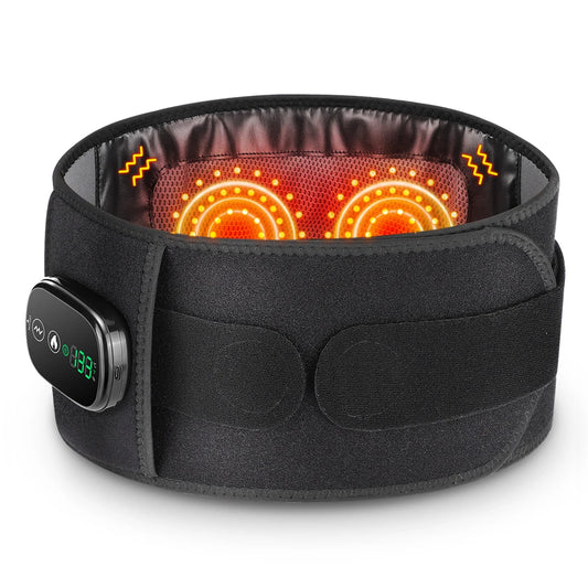 Hailicare Heating Vibration Massager Belt With Red Light Lumbar Support