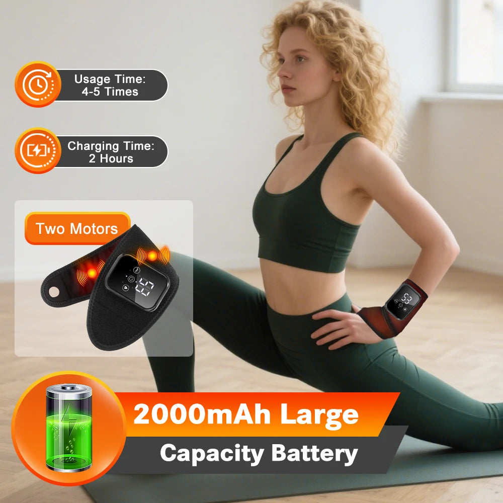 Agdoad Electric Heating Wrist Massager With Vibration And Heat Therapy
