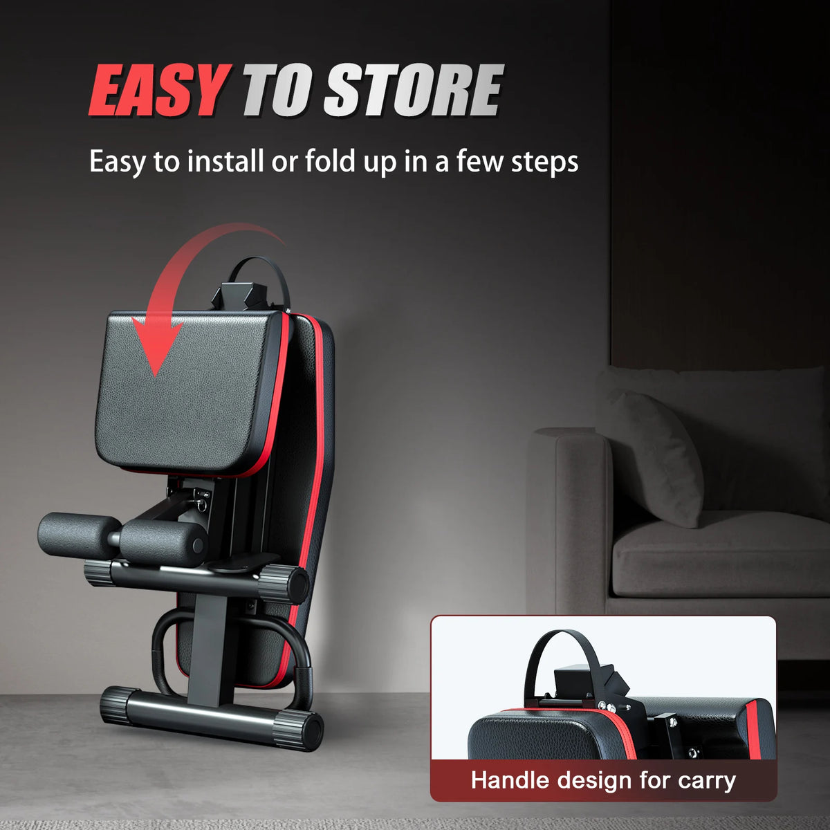 Adjustable Foldable Dumbbell Weight Bench For Complete Home Training