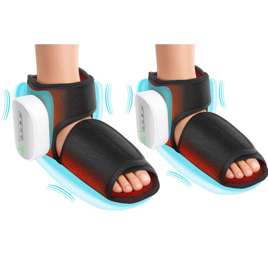 Hailicare Dual Airbag Ankle Massager With Heat And Compression