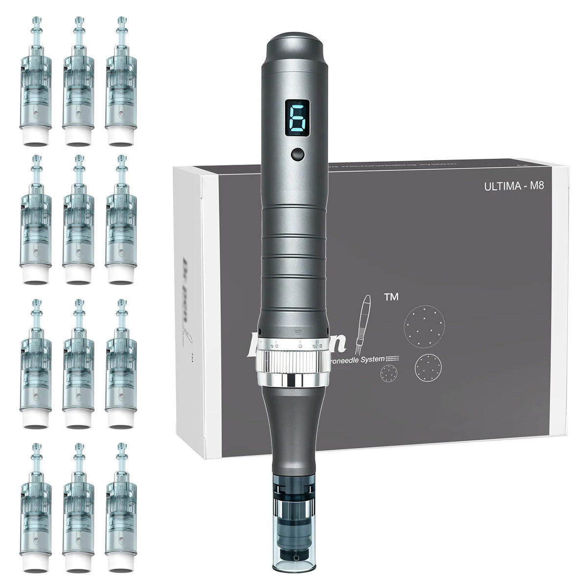 Dr Pen M8 Micro Needling Dermapen With 12 Metal Pins