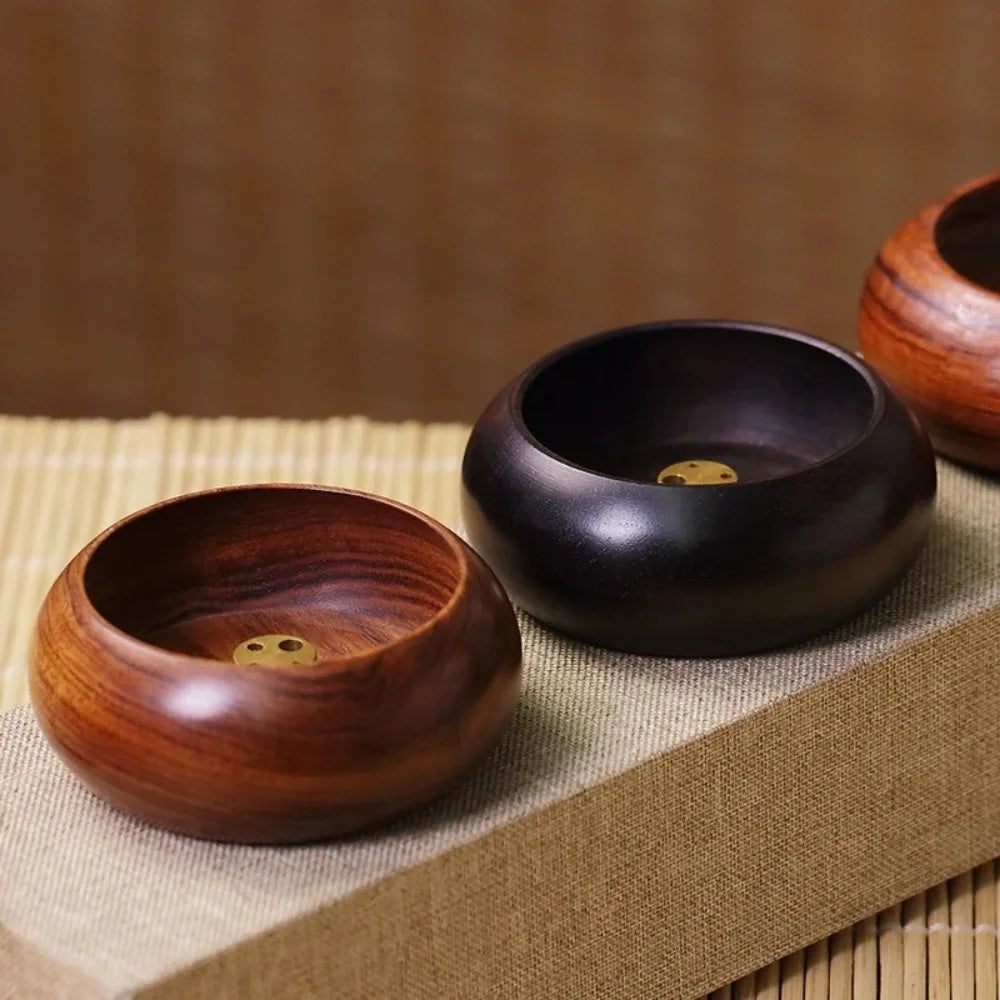 Wooden Incense Burner With Ash Catcher For Meditation Room Decor