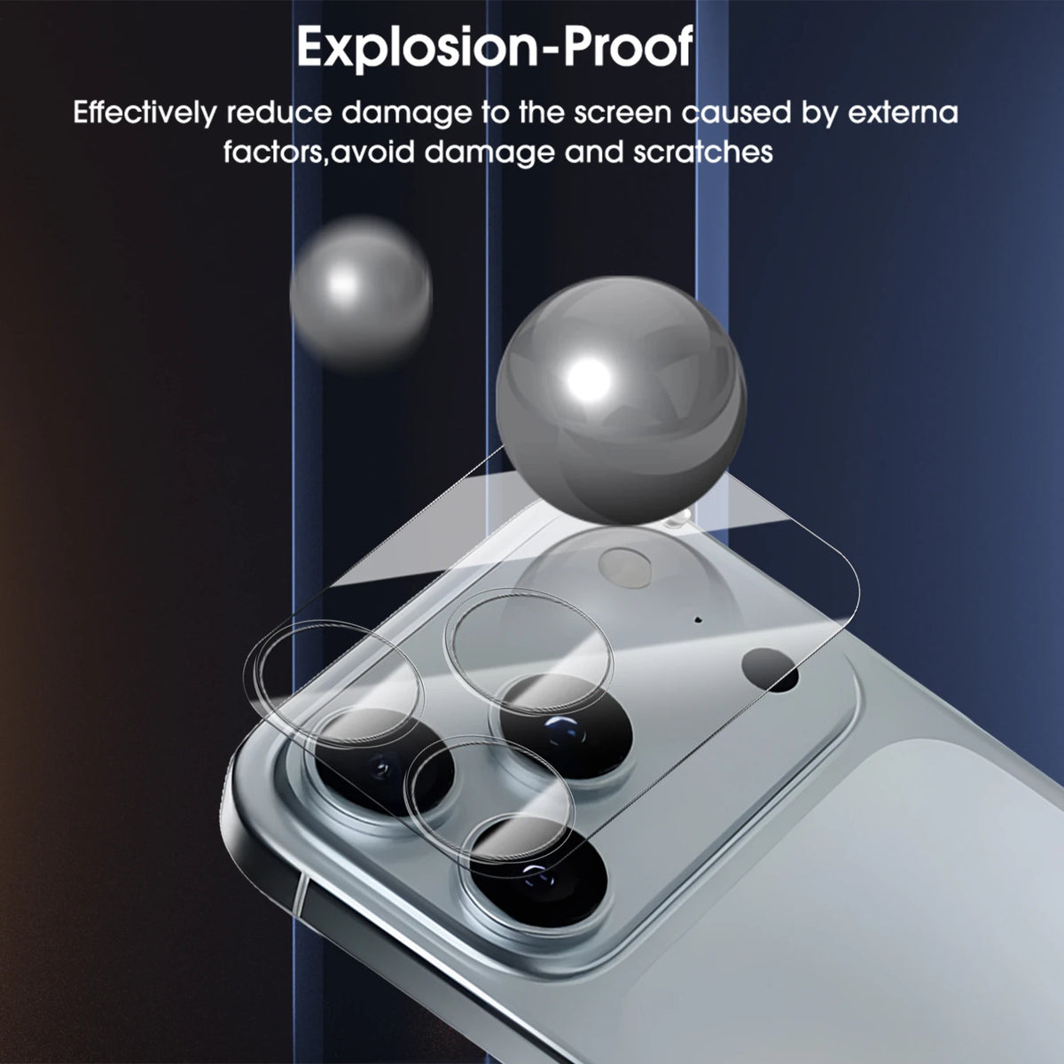 BAPPSUS Full Coverage Camera Lens Tempered Glass Protector