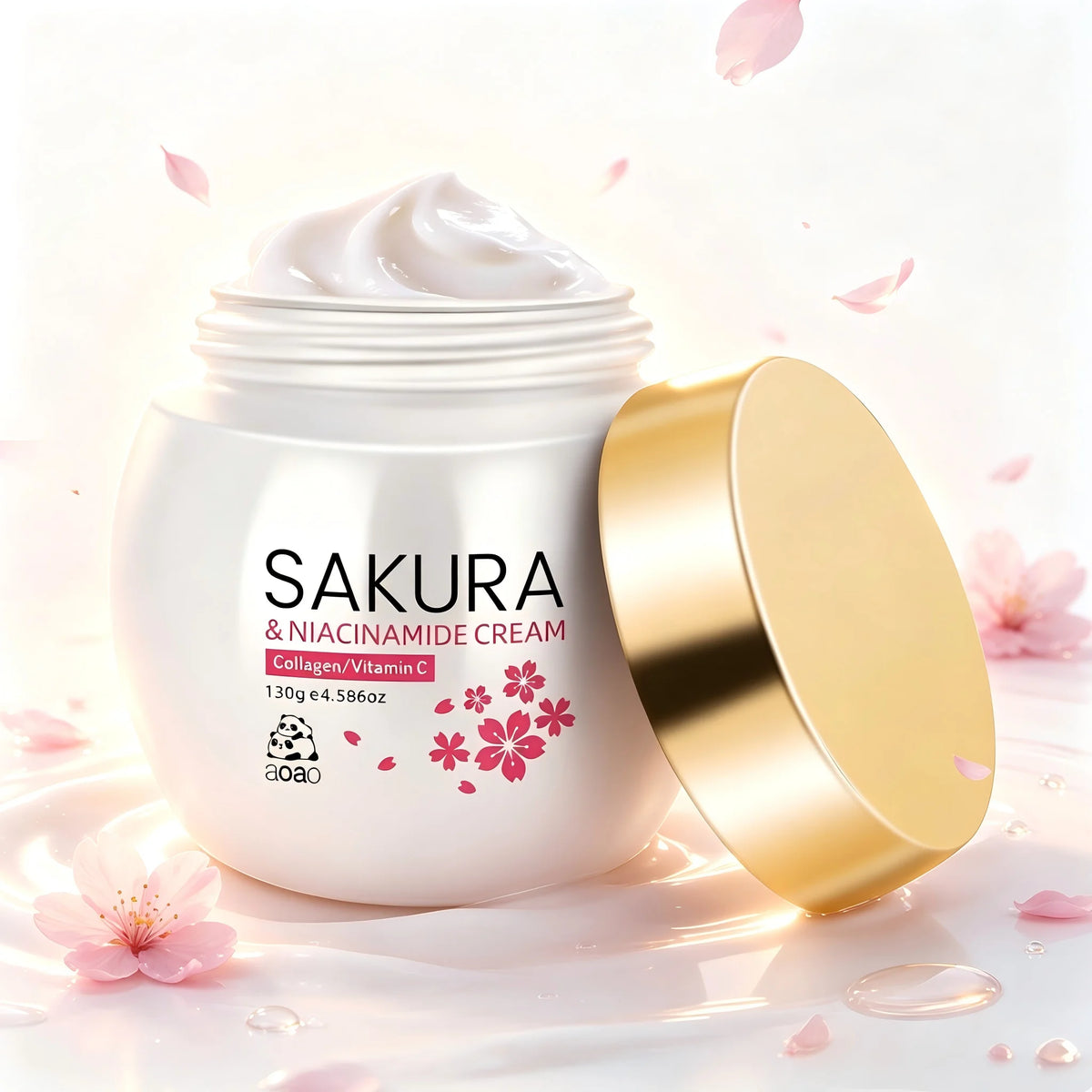 Aoao Sakura Moisturizing Face Cream With Collagen And Niacinamide
