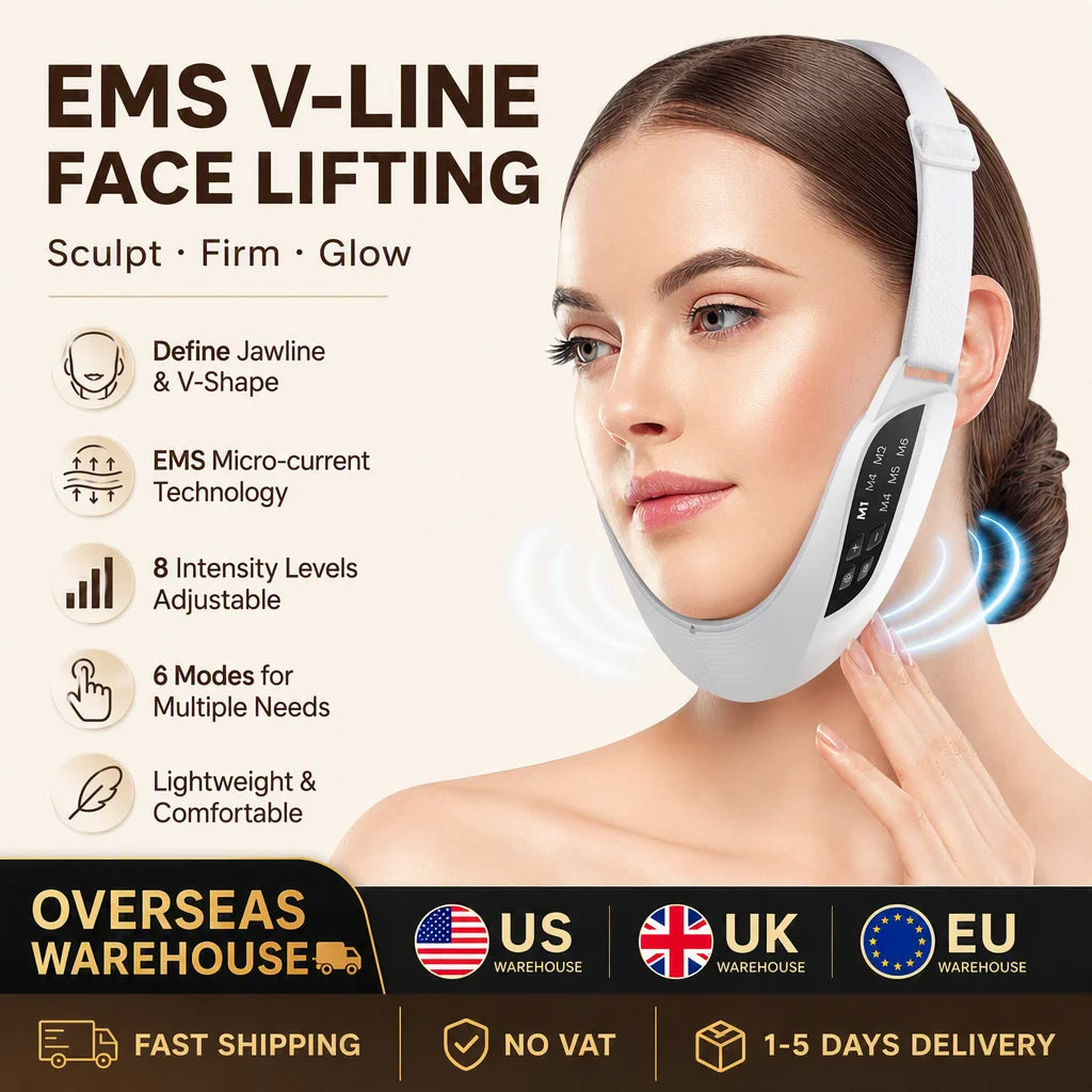 Hailicare Rechargeable Microcurrent Facial Massager With Led And Heat