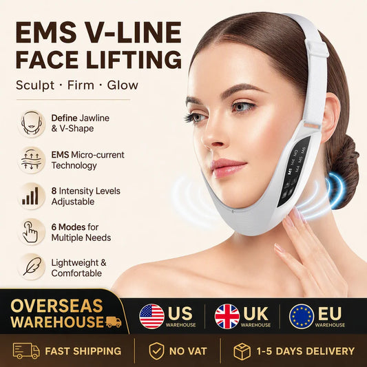 Hailicare Rechargeable Microcurrent Facial Massager With Led And Heat