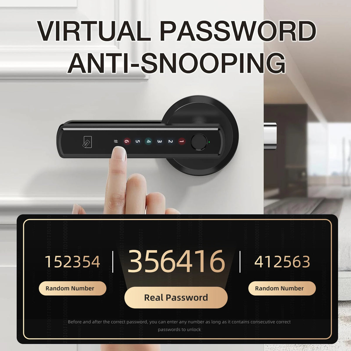 Viladepot Smart Fingerprint Door Lock With App And Keypad Control