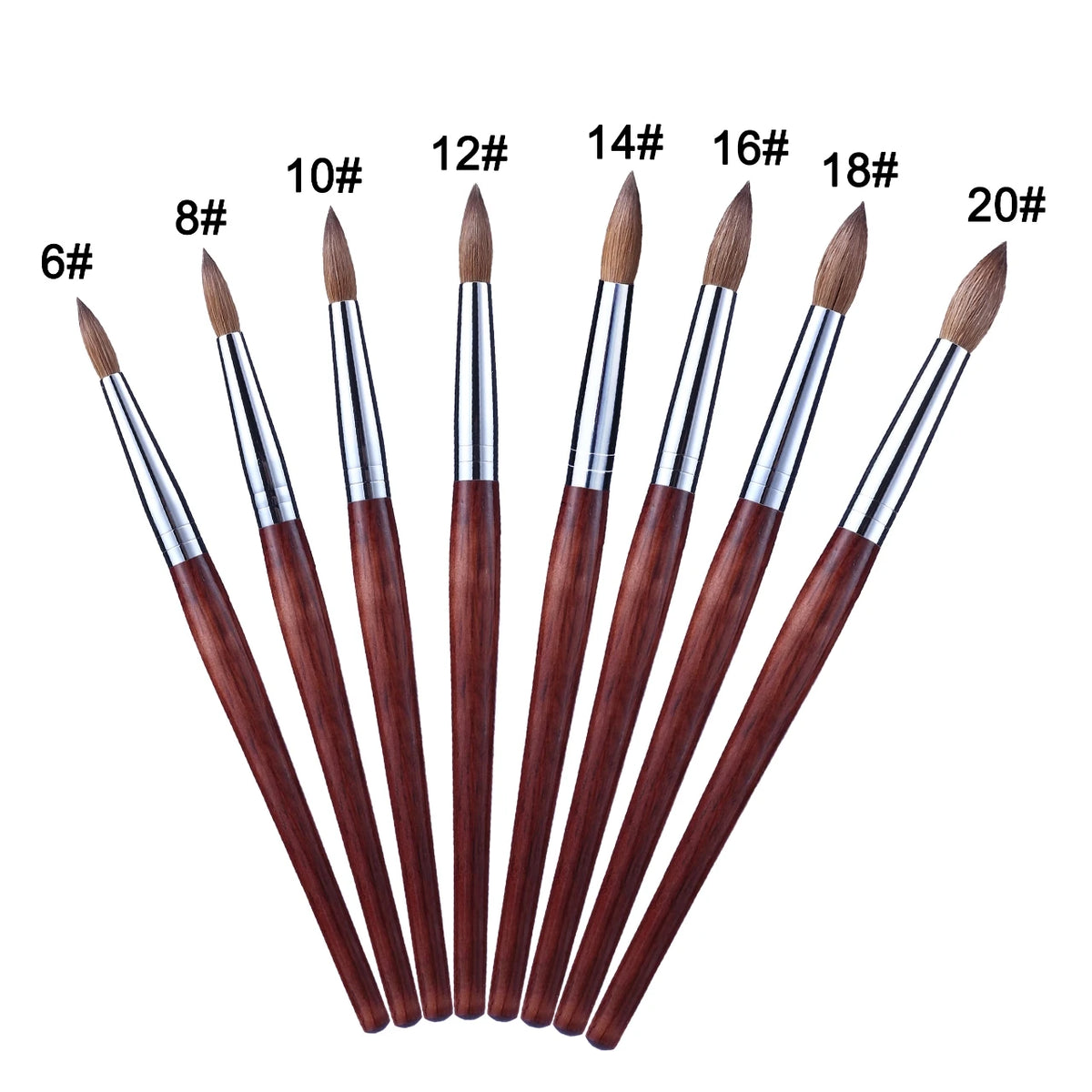 RolinStar Kolinsky Mink Nail Brush With Wooden Handle