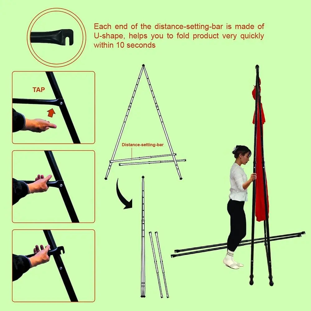 Portable Height Adjustable Aerial Yoga Therapy Stand