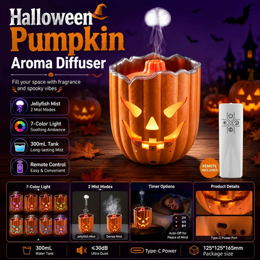 HONSUN Essential Oil Diffuser With Remote Control And Cool Mist Humidifier