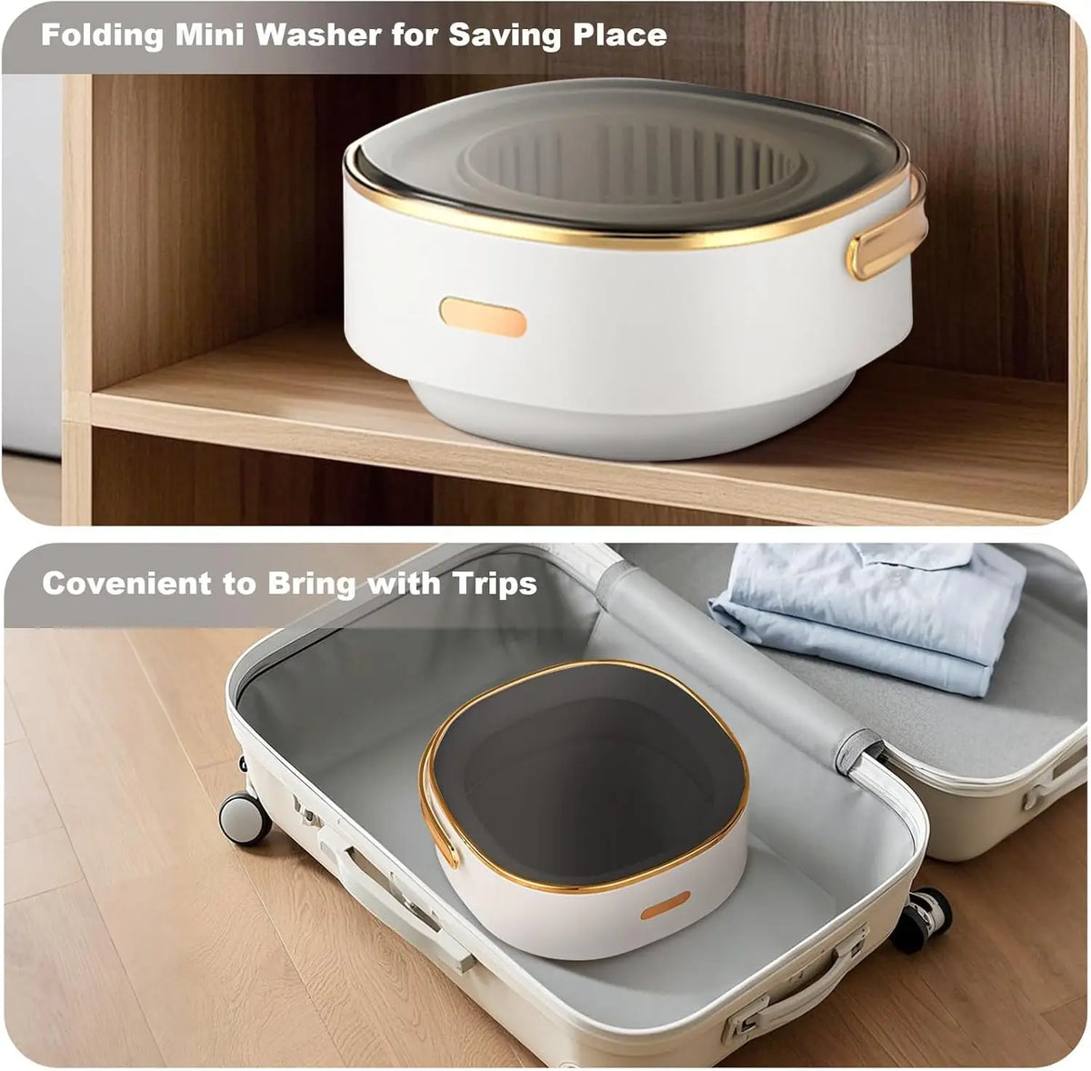 Acekool Portable Mini Washing Machine With Spin Dryer for Travel