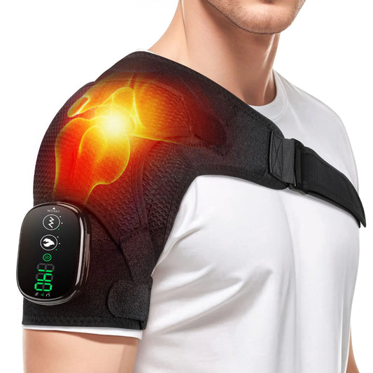PASTSKY Electric Shoulder Heating Pad Vibration Hot Compress For Back Knee