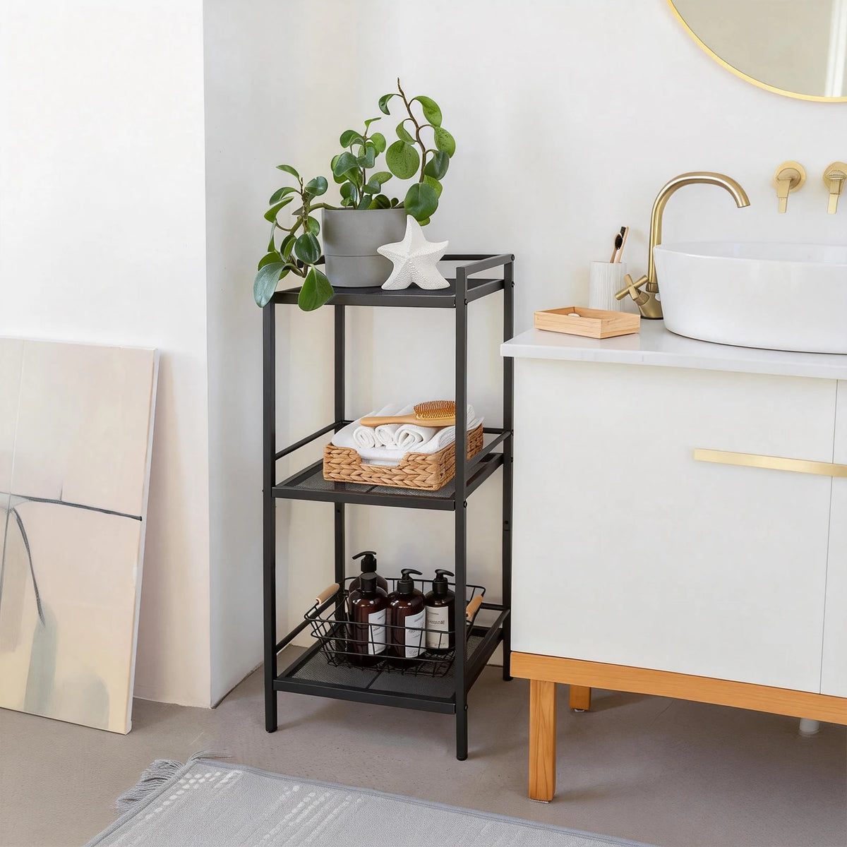 Twister Ck Carbon Steel Durable Storage Rack For Kitchen