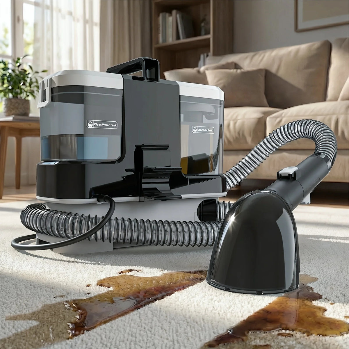 Lubluelu V2 Portable Carpet Upholstery Spot Cleaner Vacuum