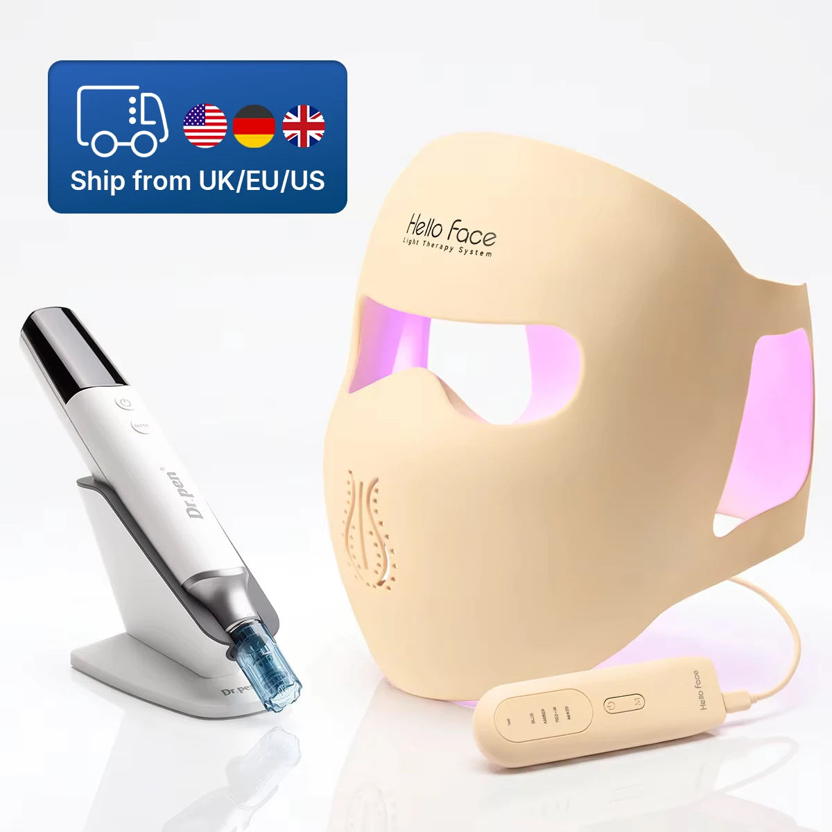 Dr.Pen M9 Dermapen With Hello Face M300 Beauty LED Mask