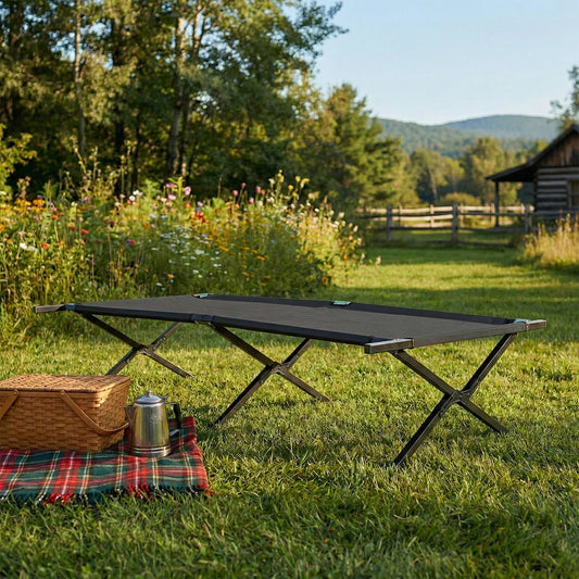 JHK Portable Folding Camping Cot For Outdoor Relaxation