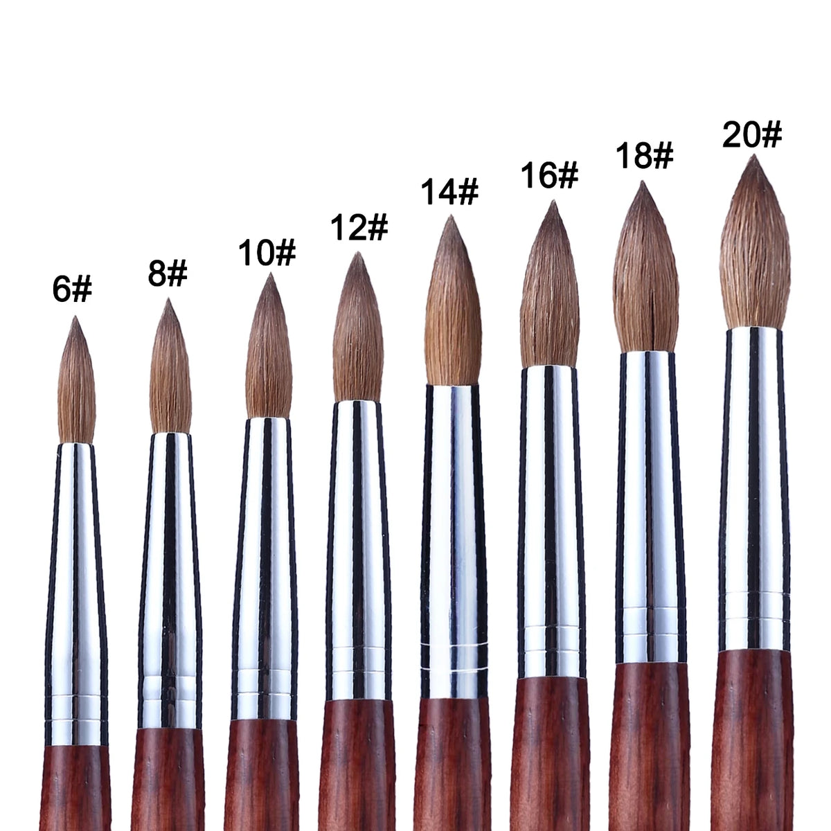 RolinStar Kolinsky Mink Nail Brush With Wooden Handle