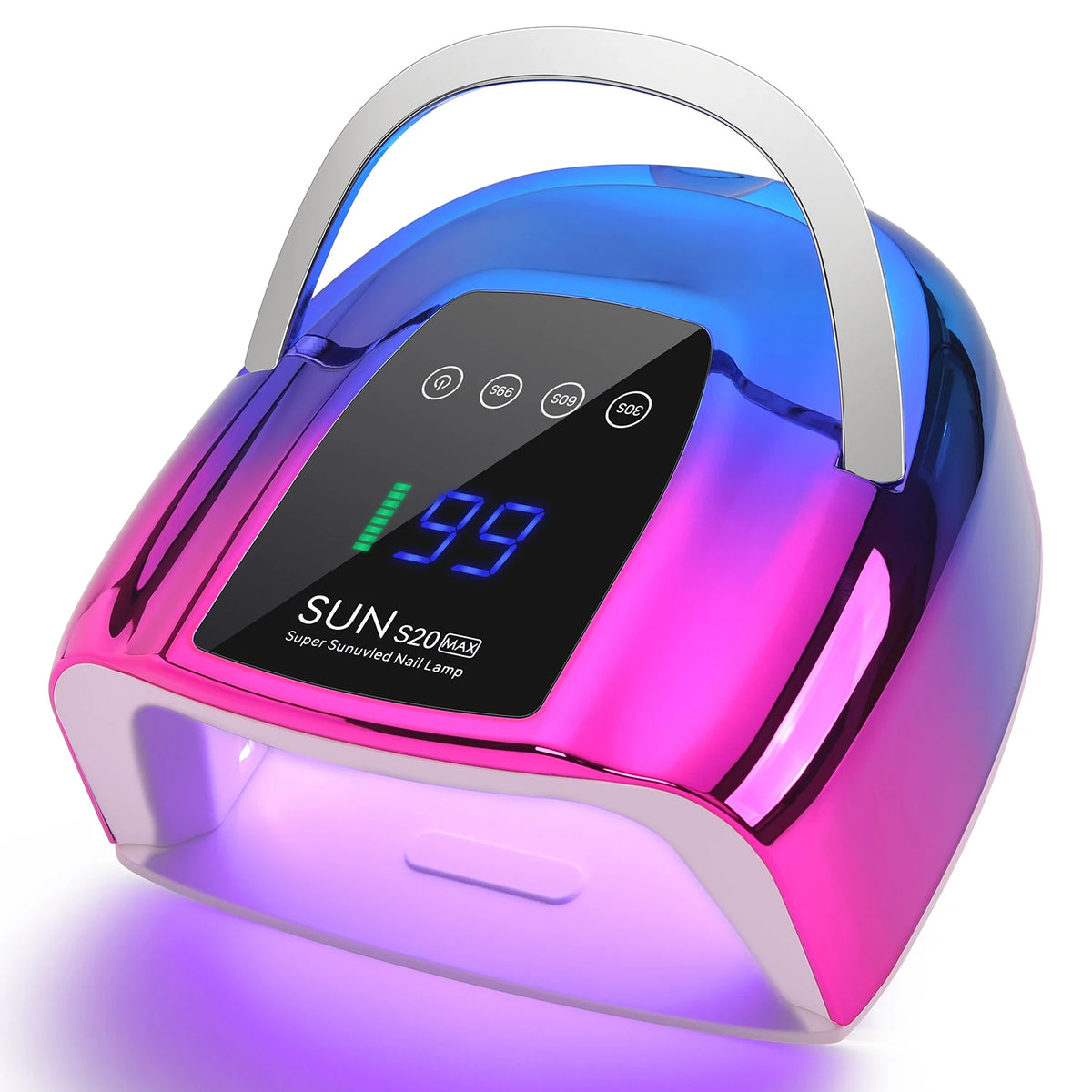 SAYSALLY 48Leds 200W UV Nail Lamp With LCD Screen Rechargeable