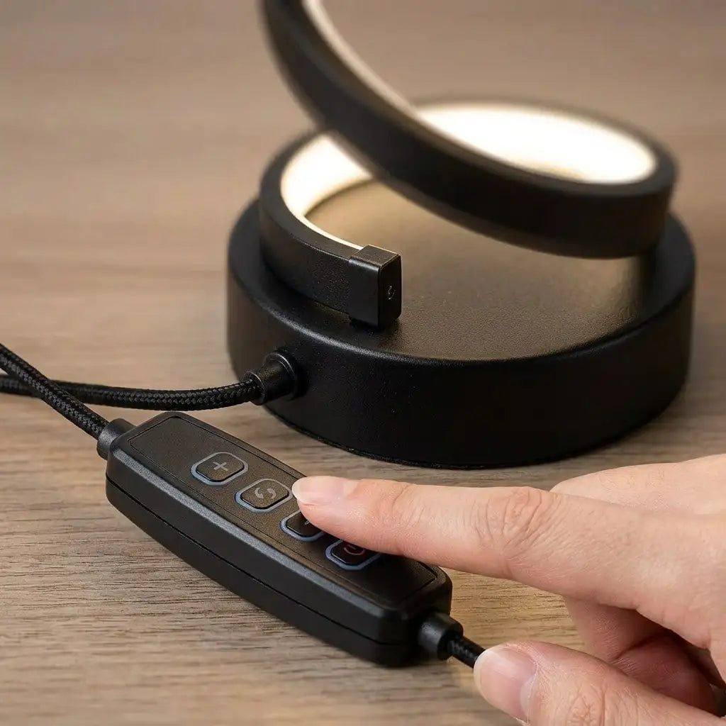 Modern Spiral USB Desk Lamp for Bedroom and Home Decor