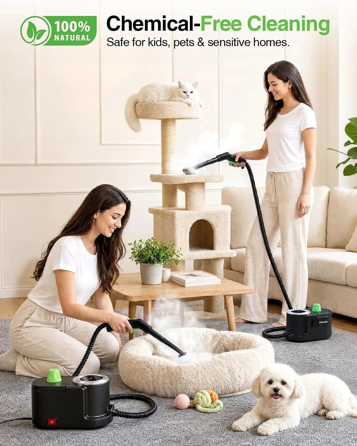 TaskStar Handheld Steam Cleaner With High Pressure Steam Cleaning