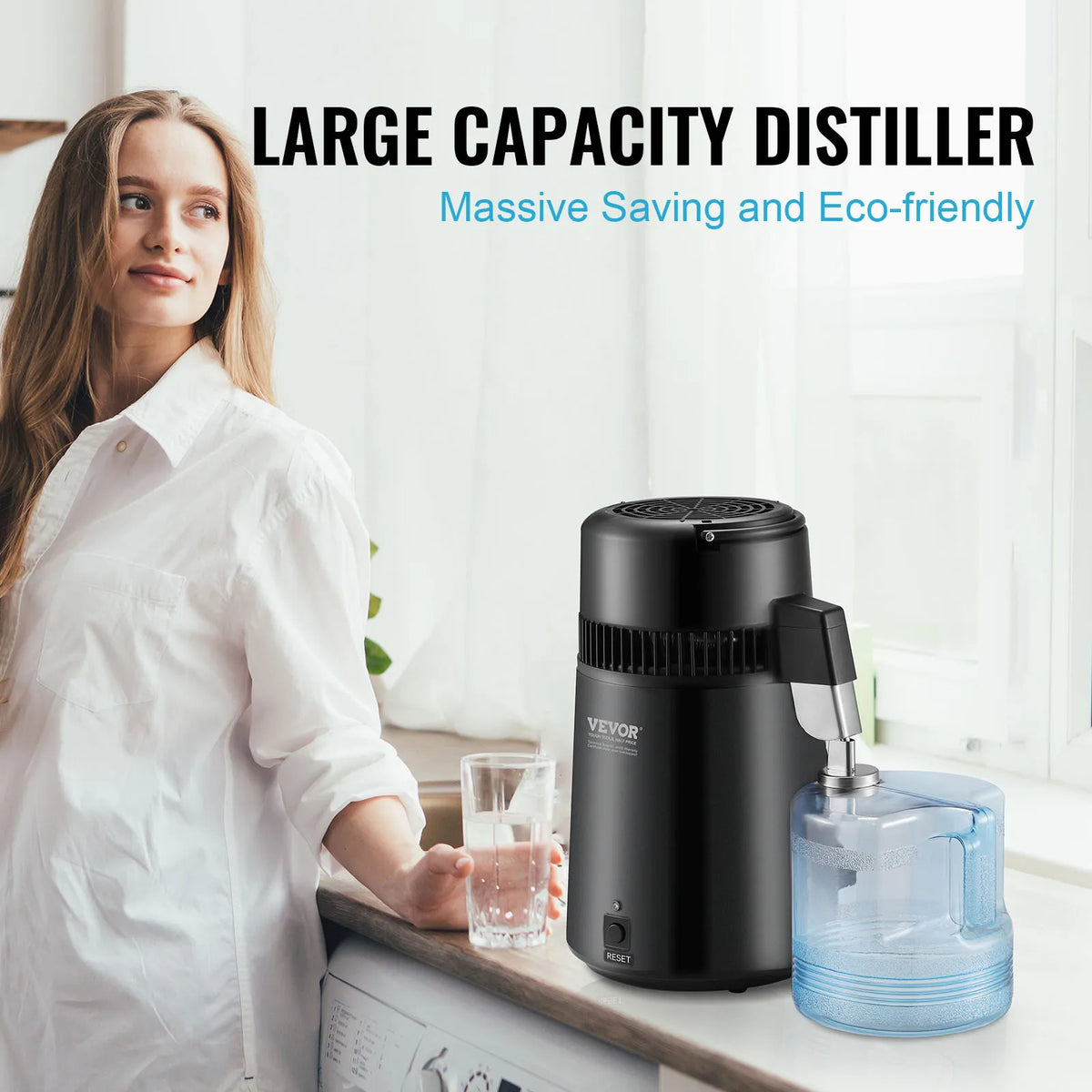 SucceBuy Countertop Water Distiller Pure Water Purifier Maker