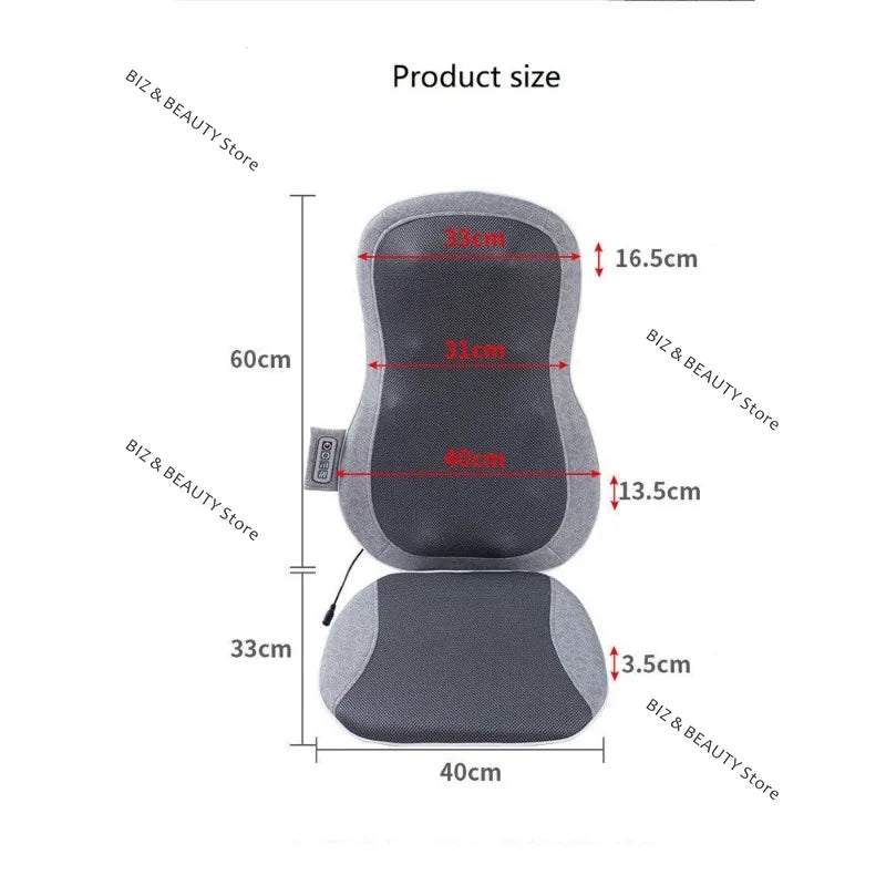 Therapeutic Shiatsu Deep Tissue Massage Cushion For Cars