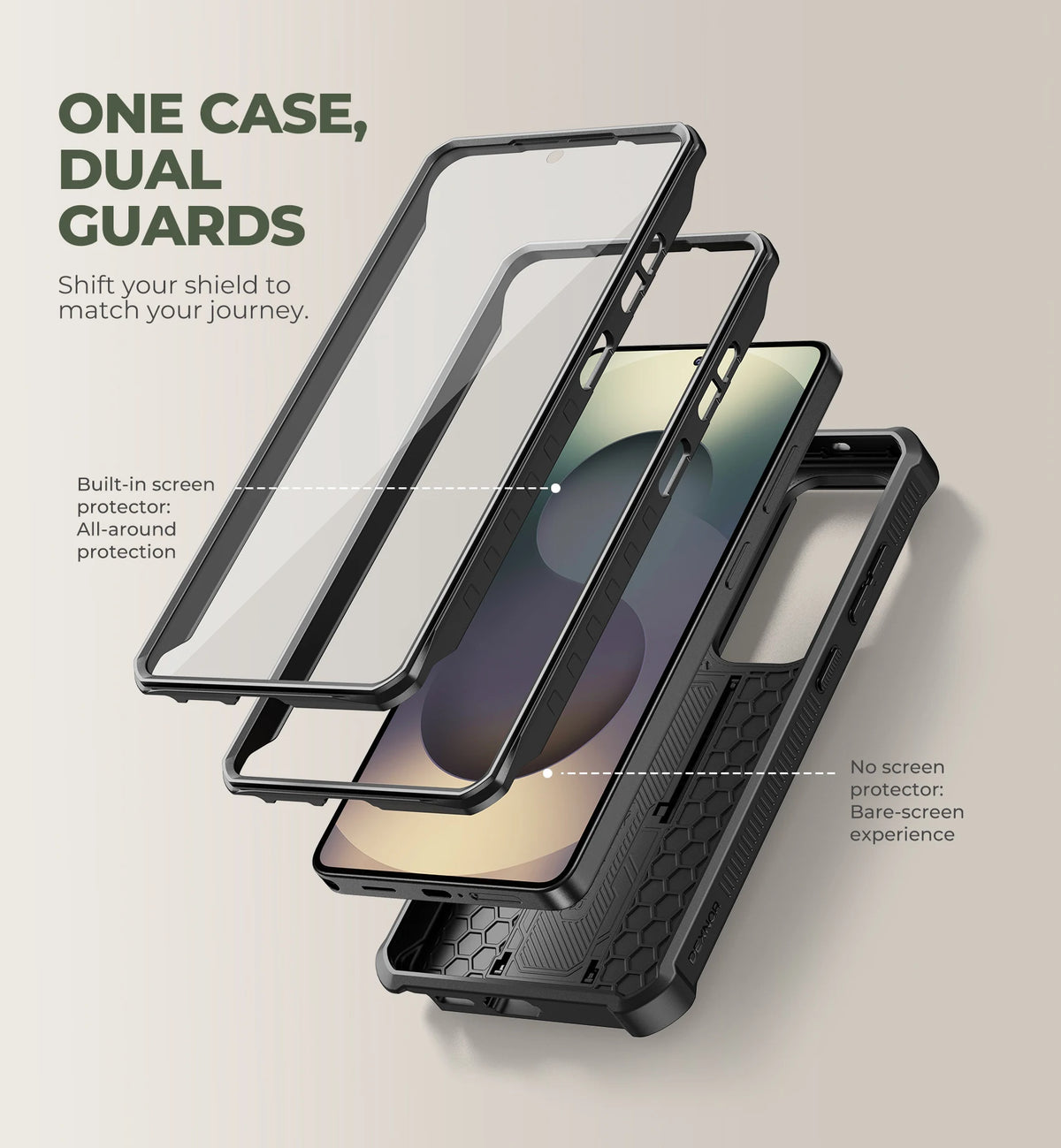 Dexnor Dual Layer Shockproof Case For Samsung Galaxy S26 Series