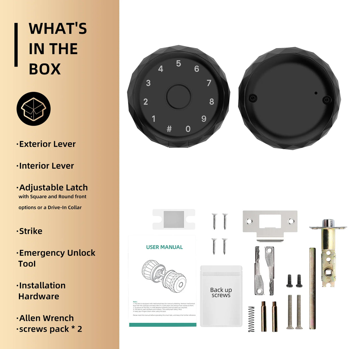 Viladepot Bluetooth Smart Door Lock Fingerprint Passcode App Control