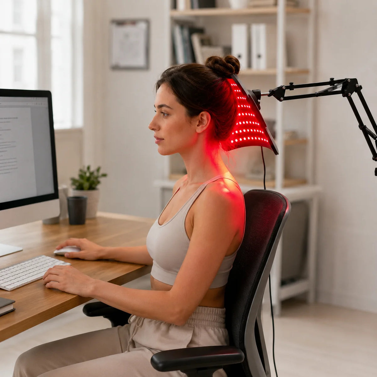 Near Infrared Light Therapy Panel With Adjustable Timer