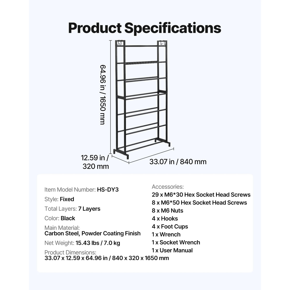 SucceBuy Multi Tier 3D Printer Filament Spool Storage Rack