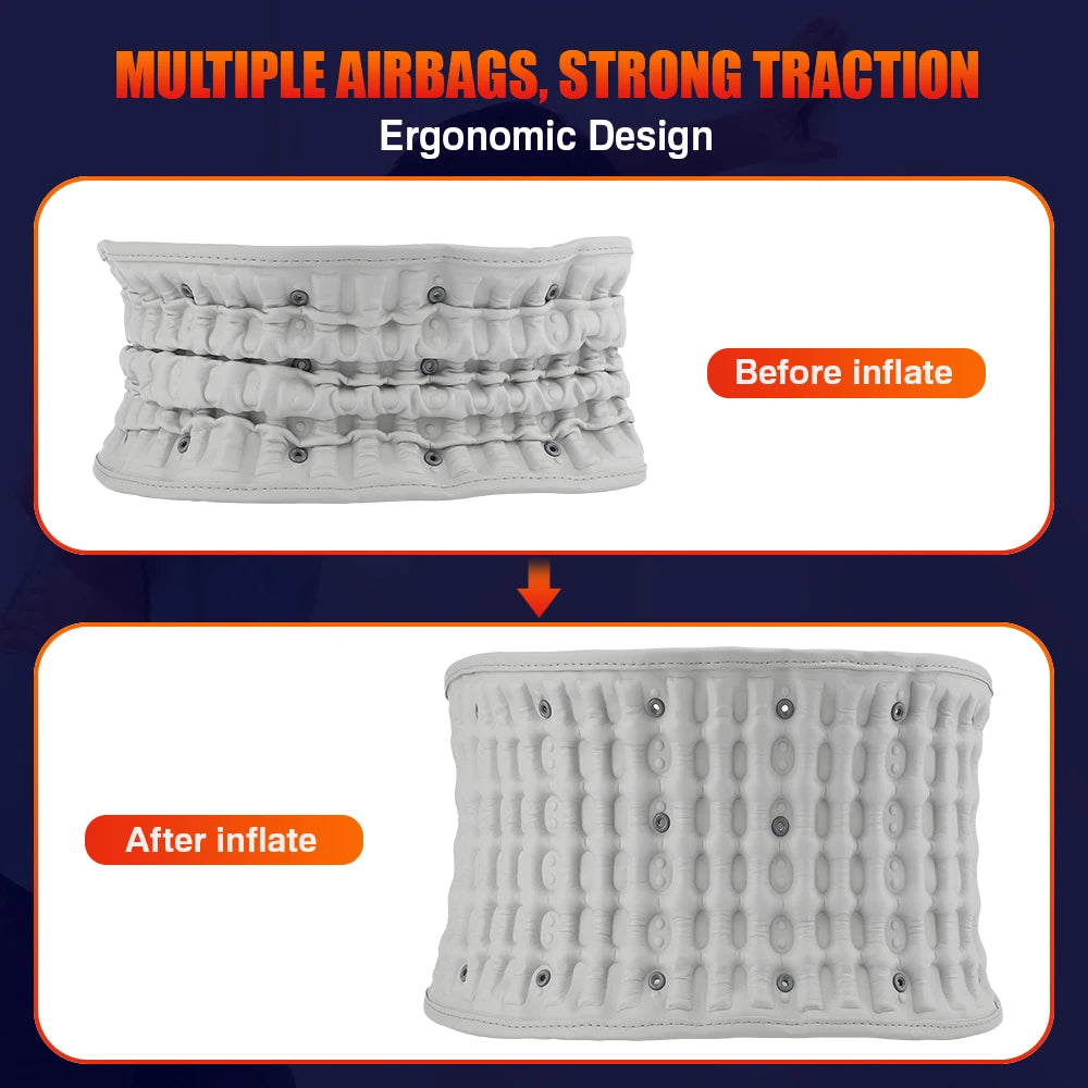 Hailicare Heating Airbag Lumbar Support Belt With Vibration Massage