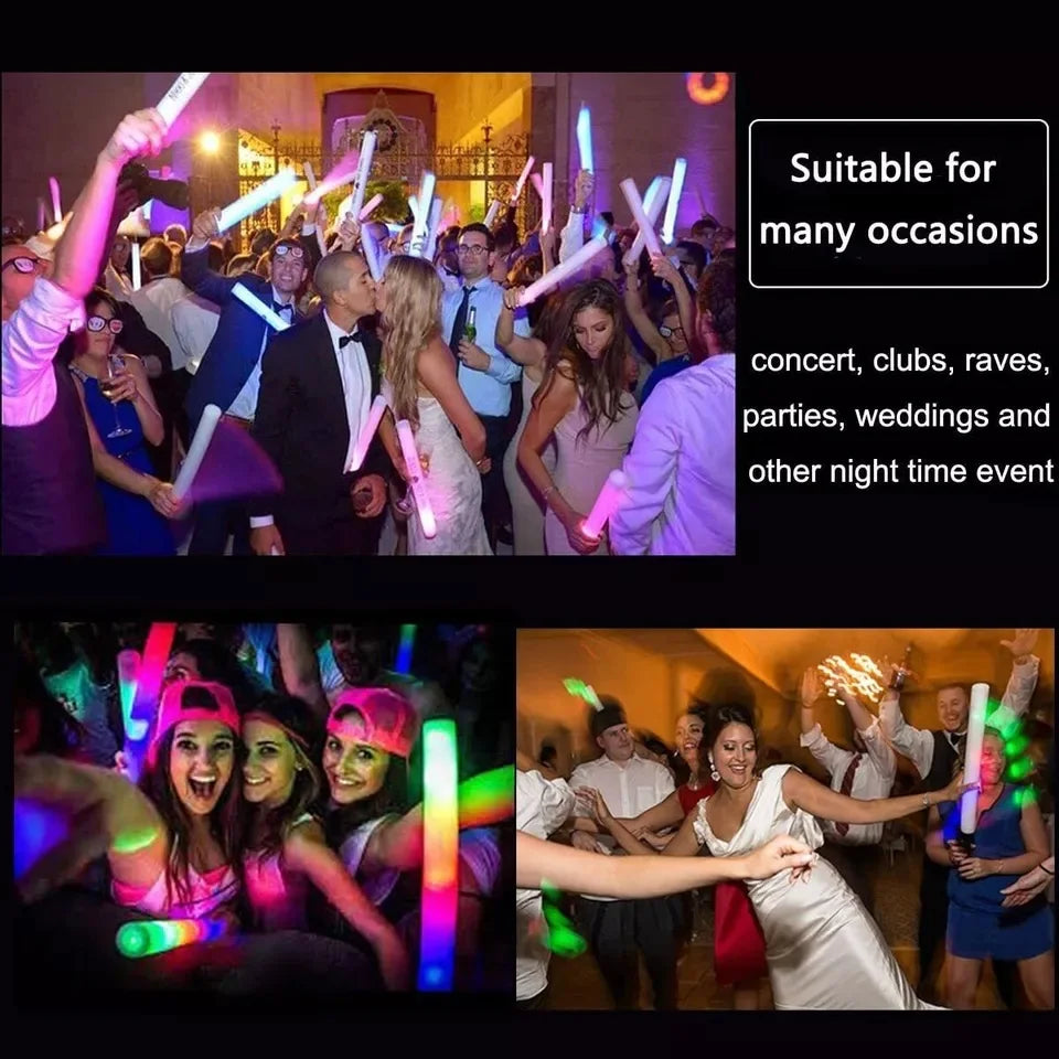 LED Light Up Foam Glow Sticks For Weddings And Parties