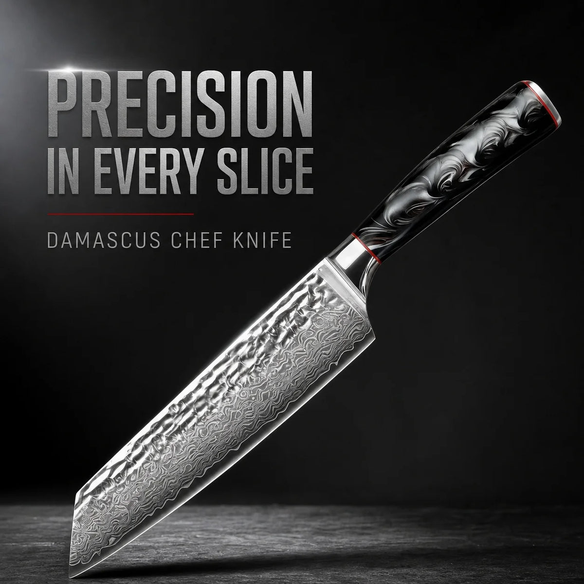 Woodfone Damascus Steel Kitchen Knife For Professional Culinary Work