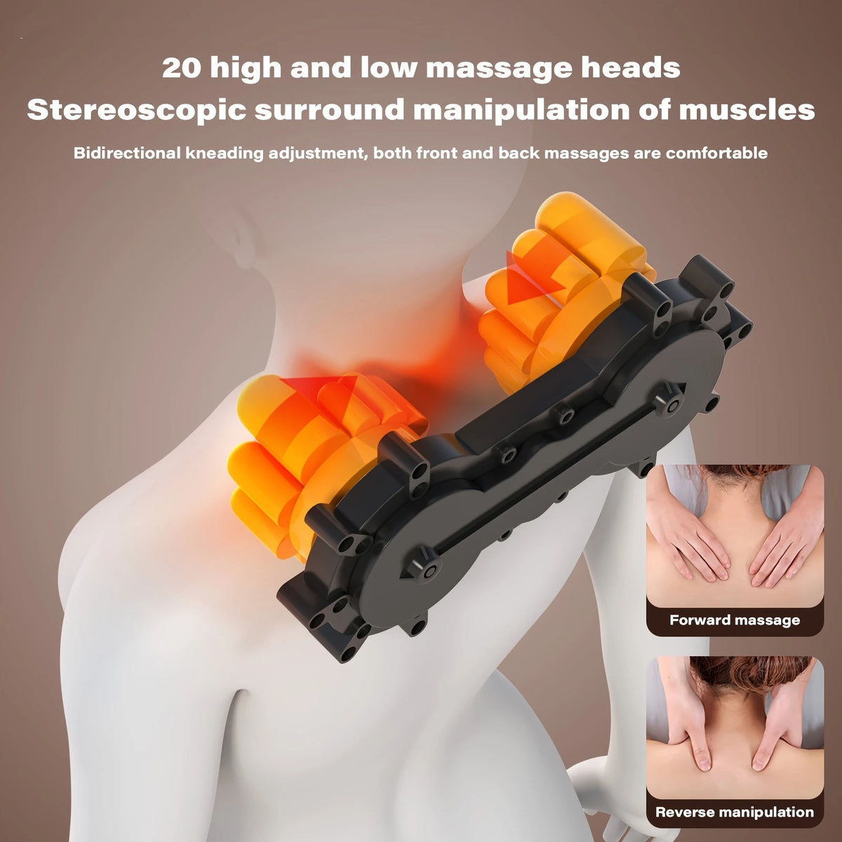 Ekmoey Full Body Shiatsu Massage Mat with 10 Vibration Motors