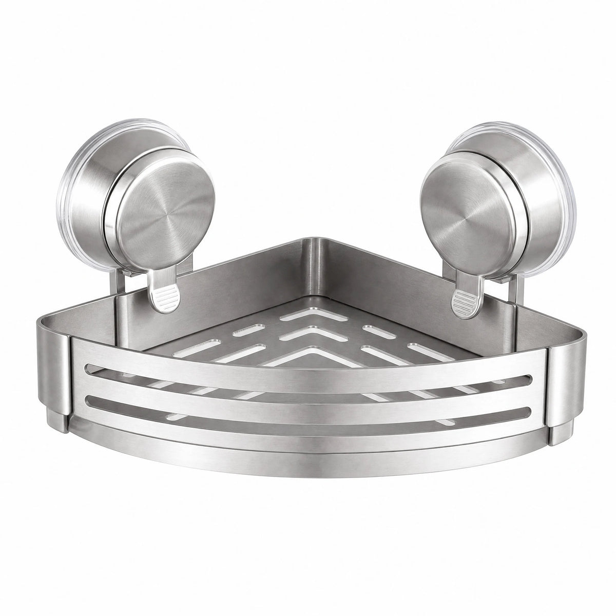 Heavy Duty Suction Corner Shower Caddy With Towel Bar