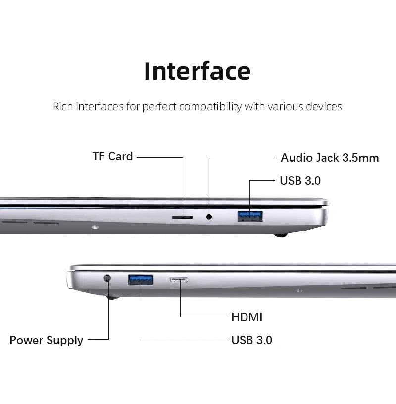 Xiaman Windows 11 Laptop Intel Atom Processor For Office Study