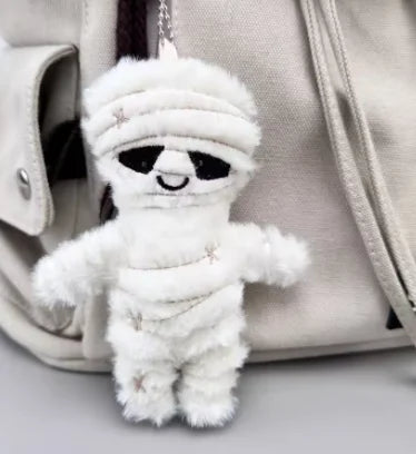 Cute Mummy Skeleton Plush Keychain Halloween Bag Pendant Gift