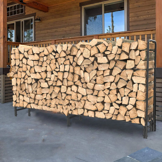 Heavy Duty Firewood Log Rack For Indoor And Outdoor Storage